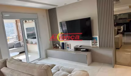 APARTAMENTO PARA ALUGAR COM 03 QUARTOS, SUÍTE, 02 VAGAS, 145M², CIDA MAIA - GUARULHOS/SP - R$ 13.000