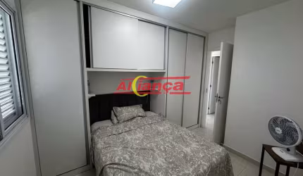 Apartamento para alugar com quartos sendo 1 suite,  57,14m² - Bairro - Vila Silveira - Guarulhos/SP