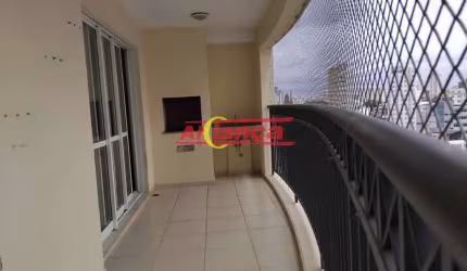 Apartamento para alugar com 2 suítes,  varanda gourmet, 2 vagas, Centro - Guarulhos por R$: 3.500,00