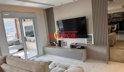 APARTAMENTO PARA ALUGAR COM 03 QUARTOS, SUÍTE, 02 VAGAS, 145M², CIDA MAIA - GUARULHOS/SP - R$ 13.000
