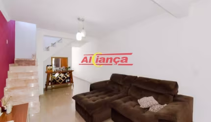 Sobrado com 2 quartos para alugar,  90m² - Jardim Presidente Dutra- Guarulhos /SP - por R$