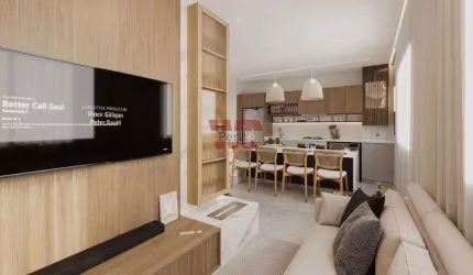 Apartamento em Santo André com 2 quartos e 1 vaga, 44m² 