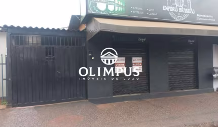 Excelente imóvel comercial de 230m² conjugado com uma casa residencial no fundo.