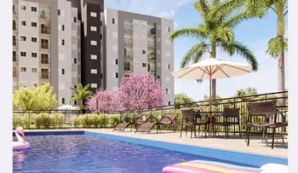 Apartamento à venda em Salto-SP, bairro Olaria: 2 quartos, 2 salas, 1 banheiro, 2 vagas, 46,56 m² de área.