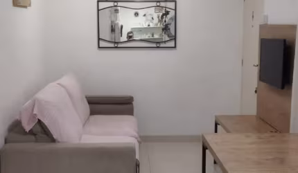 Lindo Apartamento com 2 quartos, sala e cozinha integrada todo em Porcelanato