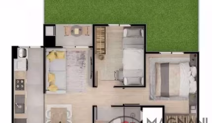 APARTAMENTO NOVO COM JARDIM PRIVATIVO EM MARINGÁ!