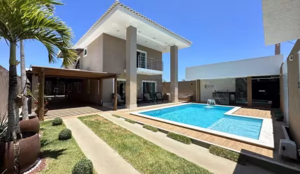 Casa em Condomínio para Venda em Camaçari, Barra do Jacuípe, 4 dormitórios, 3 suítes, 6 banheiros, 8 vagas