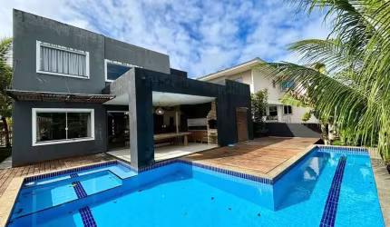 Casa em Condomínio para Locação em Camaçari, Vila de Abrantes (Abrantes), 5 dormitórios, 5 suítes, 7 banheiros, 2 vagas
