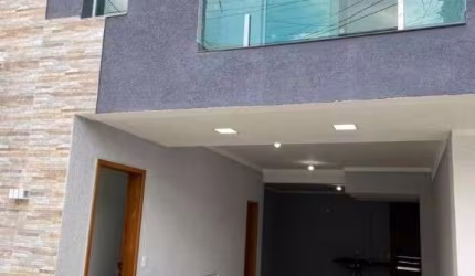 SANTO ANDRÉ Sobrado 144M² novo, 3 dormitórios, 3 vagas com ótima localização e valor !!!