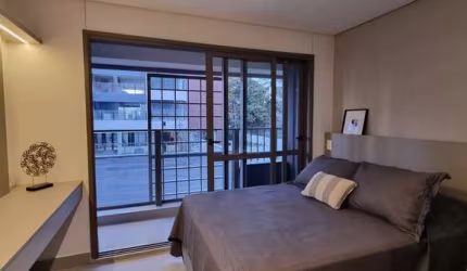 Lindo Studio todo decorado com localização privilegiada na área nobre do Brooklin Novo! SP