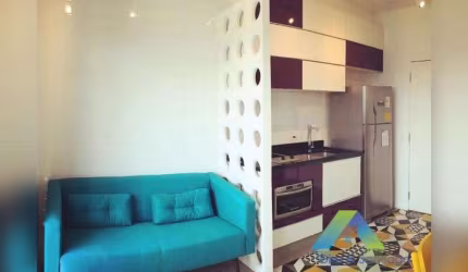 Pronto para morar Studio com 1 dormitório, área de lazer completa, a 500 metros do metrô Alto da Boa Vista.