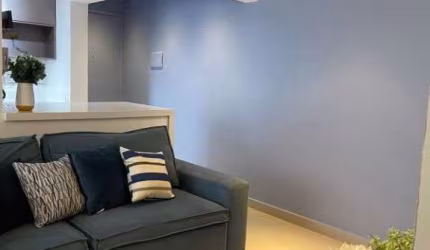 Lindo apartamento semi mobiliado, designer moderno, 53 metros, 2 dormitórios excelente valor e localização !!!