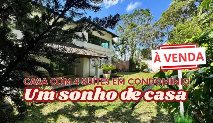 Casa em condomínio fechado com 4 quartos à venda na Rodovia Teresópolis-Itaipava, 3001, Quebra Frascos, Teresópolis, 303 m2 por R$ 1.390.000