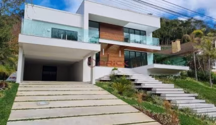 Casa em condomínio fechado com 5 quartos à venda na Rodovia Teresópolis-Itaipava, 1500, Quebra Frascos, Teresópolis, 610 m2 por R$ 5.100.000