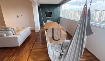 Apartamento com 3 dormitórios para alugar, 120 m² por R$ 16.242,00 - Brooklin Paulista - São Paulo/SP