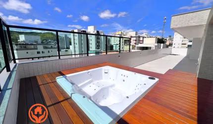 COBERTURA À VENDA NO BAIRRO CASTELO, 5 QUARTOS, 3 VAGAS LIVRES, PRÉDIO NOVO UM POR ANDAR, 295M²