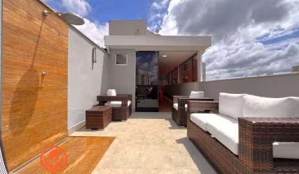 COBERTURA À VENDA NO BAIRRO PAQUETÁ, 2 QUARTOS, 2 VAGAS PARALELAS, PRÉDIO INDIVIDUAL ELEVADOR, 124M²