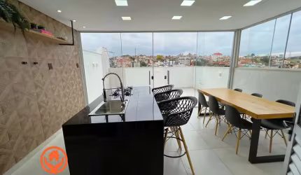 COBERTURA À VENDA NO BAIRRO CASTELO, 2 QUARTOS, 3 VAGAS PARALELAS, ESCRITÓRIO, PRÉDIO INDIVIDUAL ELEVADOR, 125M²