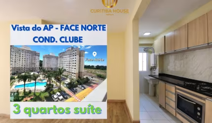 Apartamento 3 quartos sendo 1 suíte no Condomínio UP LIFE Pinheirinho com cozinha planejada