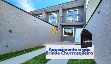 Sobrado 2 quartos com 80 m² de área construída com ambientes espaçosos no Umbará