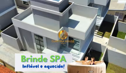 Sobrado triplex 3 quartos sendo 1 espaçosa suíte, alto padrão de acabamentos não geminado próximo Park Shopping Boulevard Xaxim