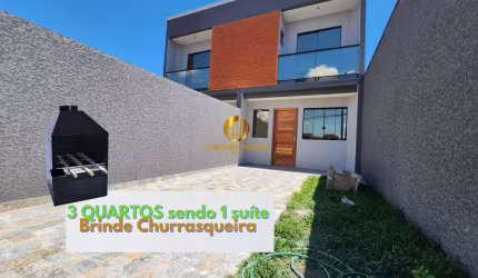 Sobrado com 3 quartos sendo 1 suite (1 dos dormitórios no piso inferior) Próximo Terminal Boqueirão e Atacadão