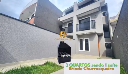 Sobrado 3 quartos sendo 1 suíte no melhor do Sítio Cercado com fino acabamento!