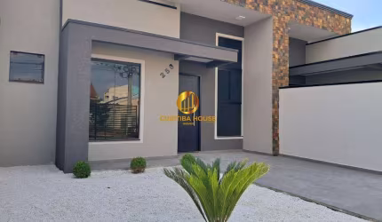 Casa com 3 quartos sendo 1 suite, com preparação aquecimento a gás no Eucaliptos Fazenda Rio Grande
