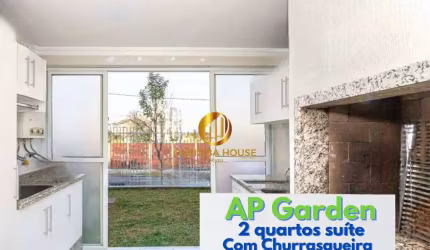 Apartamento Garden 2 quartos, 1 suíte semi mobiliado no Residencial Posiville, varanda gourmet com churrasqueira e 1 vaga no subsolo. Ecoville