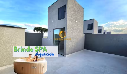Sobrado triplex 3 quartos sendo 1 suíte,  rooftop terraço gourmet com churrasqueira em condomínio fechado Alto Boqueirão