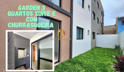 Apartamento  Garden 3 quartos sendo 1 suíte no Residencial Sintra Colombo. Rua Mem de Sá, 236. Divisa com Curitiba