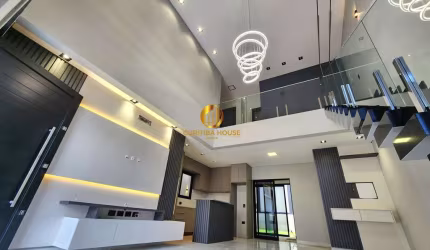 Casa alto padrão com 3 quartos sendo uma suíte com closet, área gourmet  e amplo jardim fundos no Residencial Bosque Nativo