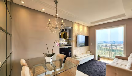 Apartamento 2 quartos Residencial Allegro Pinheirinho semi mobiliado e decorado