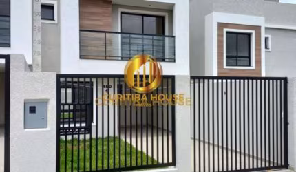 Sobrado moderno de 3 quartos e 1 suíte no Bairro Pinheirinho R$690.000,00