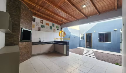 Casa semi mobiliada 3 quartos, edícula gourmet com churrasqueira e armários planejados Eucalíptos Fazenda Rio Grande