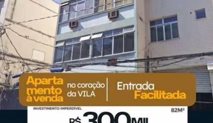 Venda de Apartamento de 3 Quartos na Vila Isabel - RJ: 82m² com sala, banheiros e vaga de garagem!