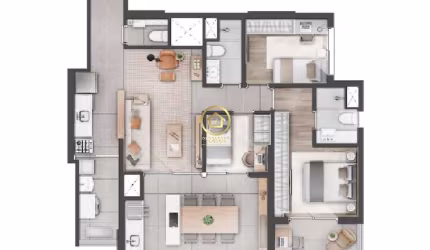 Apartamento com 3 quartos à venda na Praça Cláudio Galeno, 183, Alto da Lapa, São Paulo por R$ 1.169.000