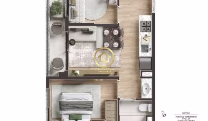 Apartamento com 2 quartos à venda na Rua Cotoxó, 105, Pompéia, São Paulo por R$ 492.949