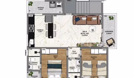 Venda Apartamento 2 quartos Santa Branca Belo Horizonte