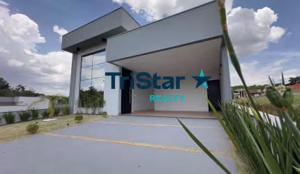 TRISTAR REALTY IMOBILIARIA | CA00170 - CASA TÉRREA COM ARQUITETURA MODERNA EM CONDOMINIO FECHADO - PARK GRAN RESERVE - INDAIATUBA