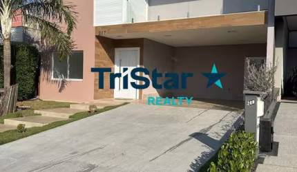 TRISTAR REALTY INDAIATUBA - CA00215  BELÍSSIMO SOBRADO TODO PLANEJADO, COM PISCINA, NO CONDOMINIO RESIDENCIAL MARIA DULCE. Á 15 MINUTOS DE VIRACOPOS.