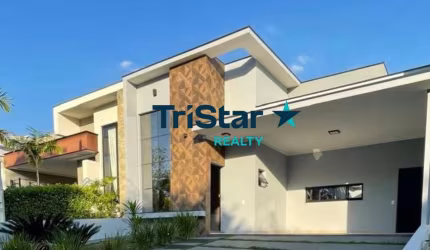 TRISTAR REALTY CA00373 - OPORTUNIDADE ÚNICA DE CASA COM 03 SUÍTES EM CONDOMÍNIO FECHADO - AT. 250m² - AC. 150m² - RESIDENCIAL VIENA INDAIATUBA SP