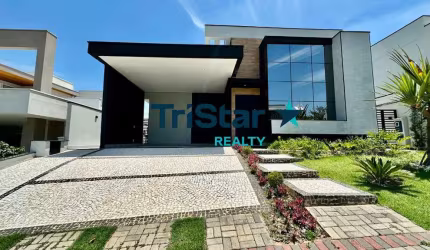 TRISTAR REALTY - CA00441 - CASA TÉRREA COM ACABAMENTO ÍMPAR EM CONDOMÍNIO ALTO PADRAO - MAISON DU PARC - INDAIATUBA / SP
