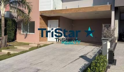 TRISTAR REALTY -CA0322 - BELÍSSIMO SOBRADO PARA LOCAÇÃO EM CONDOMINIO CLUBE ALTO PADRÃO - AT. 300m²  AC. 278m², RESIDENCIAL MARIA DULCE, INDAIATUBA-SP