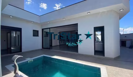 CA0414 - LINDÍSSIMA CASA TERREA NOVA COM 03 SUÍTES EM CONDOMINIO FECHADO - AT. 332m² - AC.206m² - JARDIM RESIDENCIAL VIENA INDAIATUBA SP