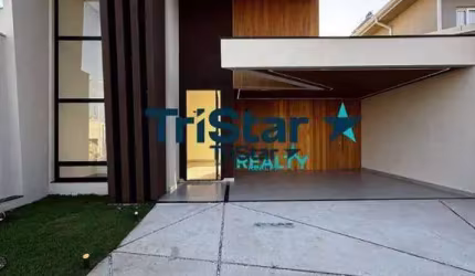 TRISTAR REALTY - CA0280 - CASA NOVA COM PISCINA EM CONDOMINIO - AT. 309,71m² - AC. 195m² - RESIDENCIAL EVIDENCIAS - INDAIATUBA - SP