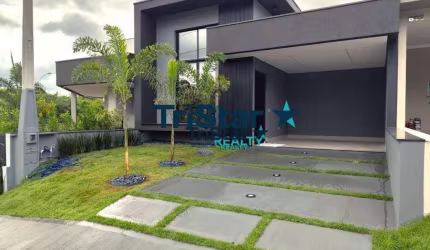 TRISTAR REALTY - CA0139 - CASA TERREA NOVA COM 02 SUÍTES EM CONDOMINIO FECHADO - AT. 200m² - AC. 134m² - PARK GRAN RESERVE - INDAIATUBA - SP