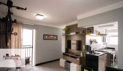 Apartamento 2 dormitórios, sacada, 1 vaga