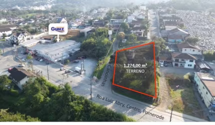 Terreno comercial à venda no Centro, Pomerode  por R$ 850.000