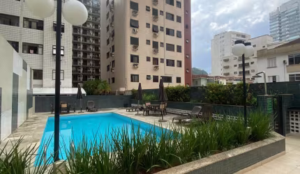 Locação na Avenida da Praia 2 dorm. R$ 4650,00/mês em Santos SP
